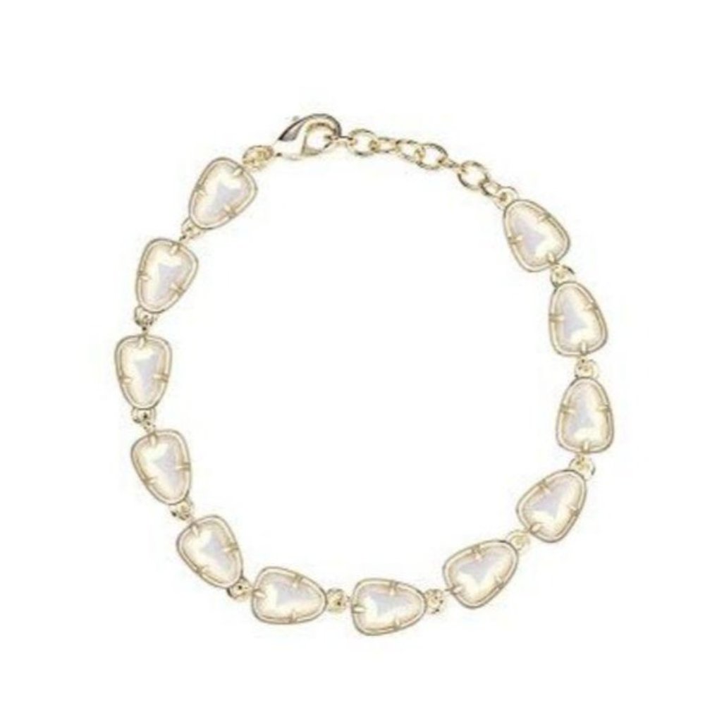 Kendra Scott White Iridescent Susanna Bracelet - Picture 2 of 2